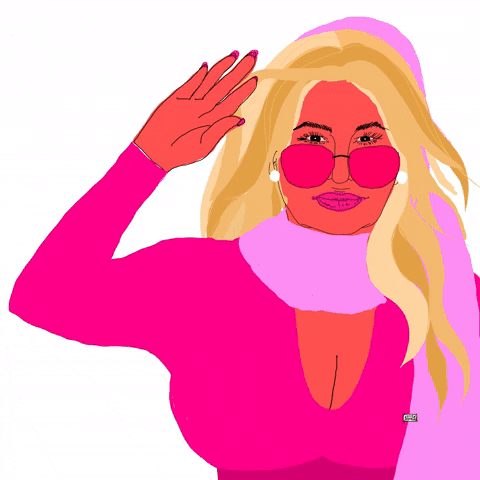 Animated Jennifer Coolidge In Pink GIF