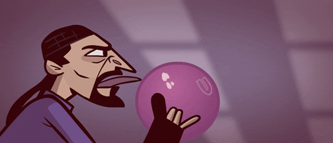 Animated Jesus Big Lebowski Licking The Ball GIF