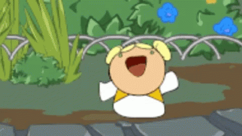 Animated Laughing Chromie Carbot Playing GIF