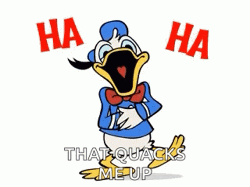 Animated Donald Duck Laughing Out Loud GIF