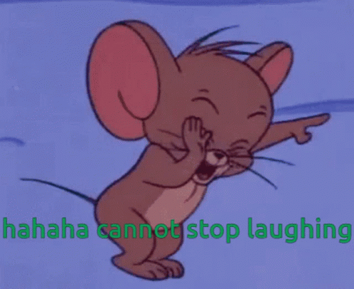 Animated Jerry Mouse Pointing Then Laughing GIF