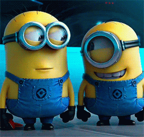Animated Cute Minions Laughing GIF