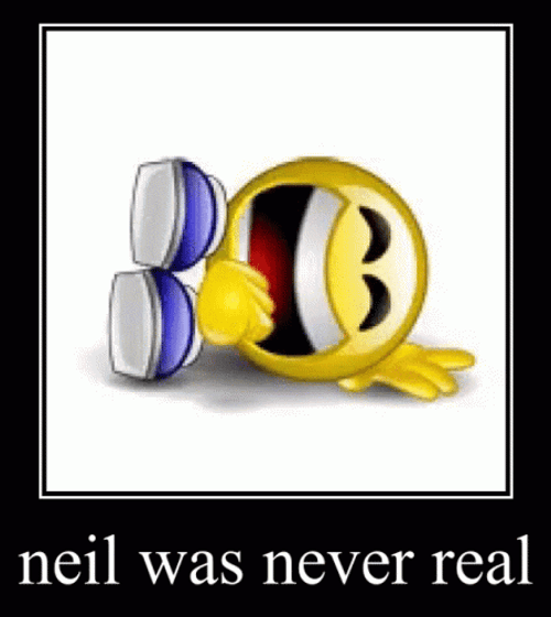 Animated Laughing Emoji Neil Was Never Real GIF