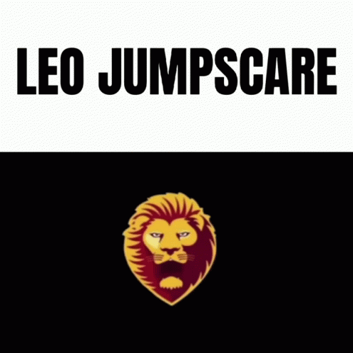 Animated Leo Jumps Scare GIF