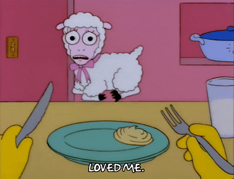 Animated Little Lamb Love Me GIF