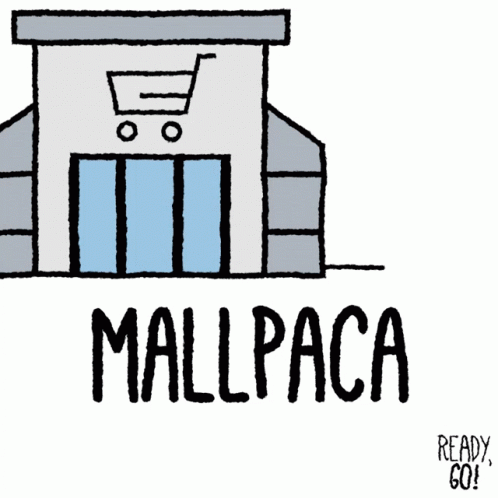 Animated Mall Alpaca GIF