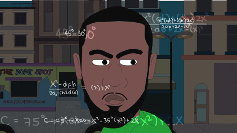 Animated Man Calculating GIF