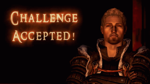 Animated Man Challenge Accepted GIF