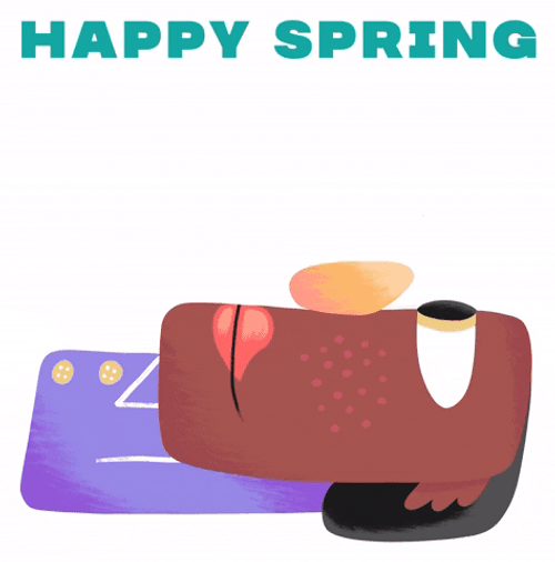 Animated Man Crying Happy Spring GIF