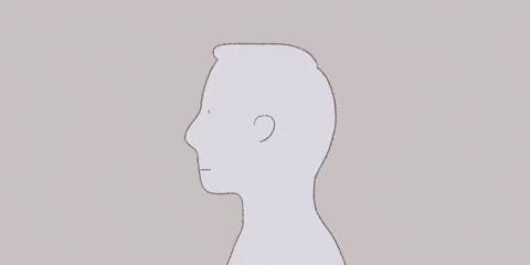 Animated Man Exploded From Overthinking GIF