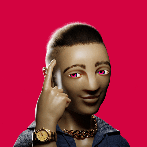 Animated Man Good Thinking Hand Gesture Action GIF