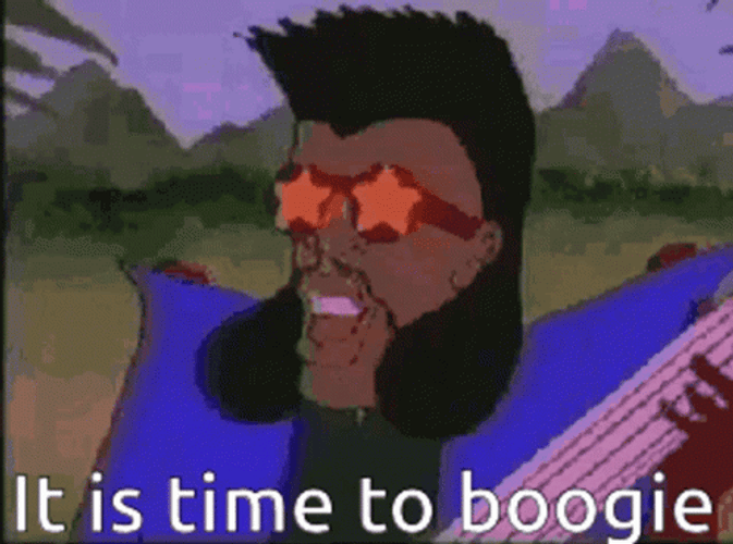 Animated Man It Is Time To Boogie GIF