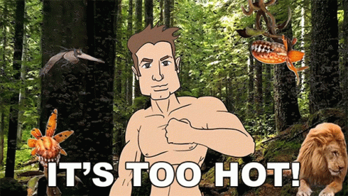 Animated Man Its So Hot GIF