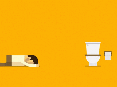 Animated Man Toilet Explosive Diarrhea Meme GIF
