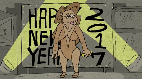 Animated Mariah Carey New Year Meltdown GIF