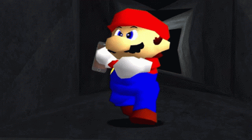 Animated Mario Throwing Phone GIF
