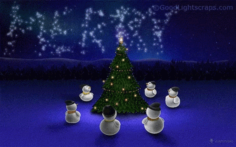 Animated Merry Christmas Flashing Christmas Lights GIF