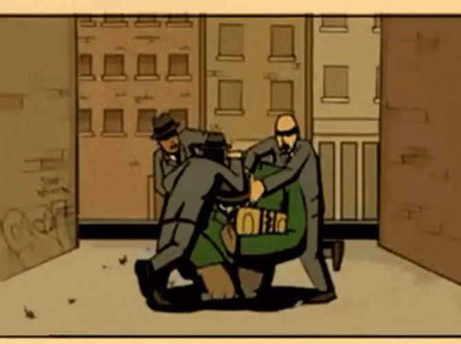 Animated Mf Doom Fight GIF