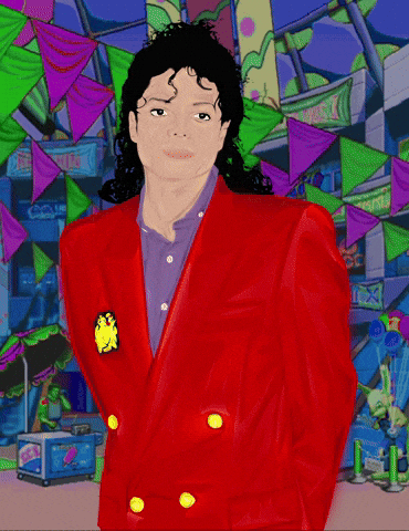 Animated Michael Jackson Hee Hee Twinkling Eyes GIF