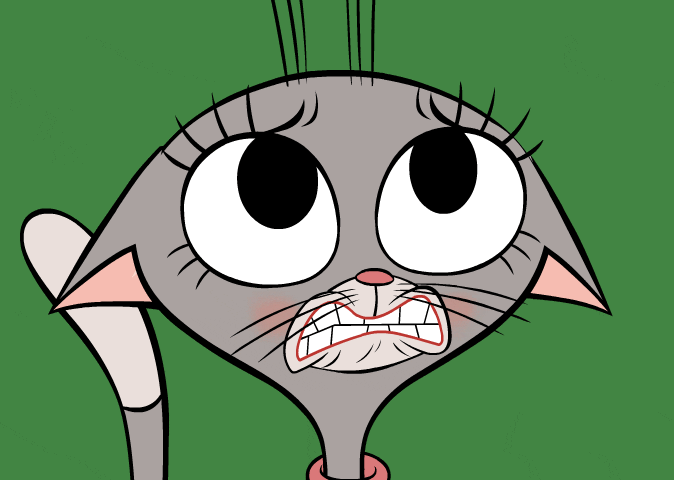 Animated Monday Jittery Cat GIF