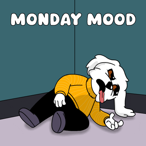 Animated Monday Mood Tired Bodoggos GIF