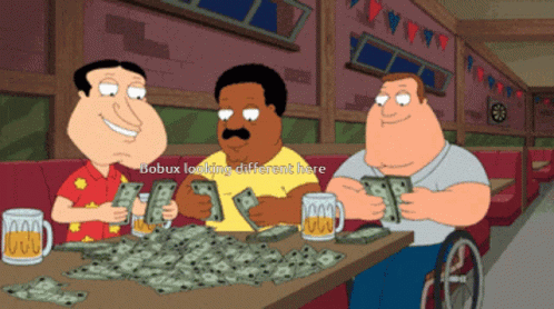 Animated Money Counting Family Guy GIF