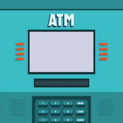 Animated Money Pay Day Atm Machine GIF