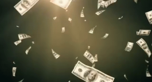 Animated Money Raining Dollars GIF