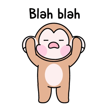 Animated Monkey Feeling Blah GIF