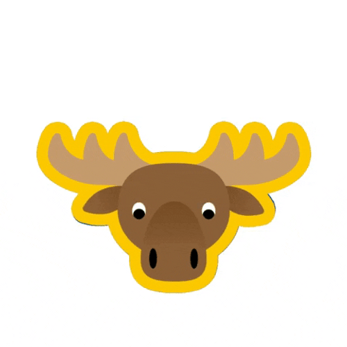 Animated Moose Popping GIF