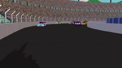 Animated Nascar Crash GIF