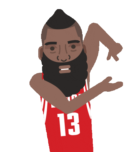 Animated Nba Basketball Player James Harden Stirring Hand Sign GIF