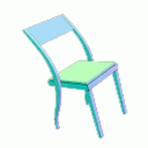 Animated Neon Colored Chair GIF