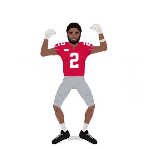 Animated New Orleans Saints Chris Olave Dancing Gracefully GIF