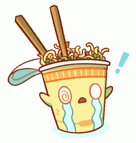 Animated Noodle In A Cup GIF