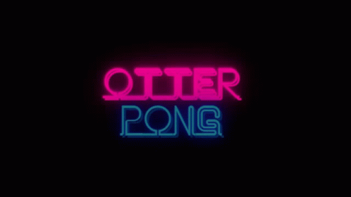 Animated Otter Pong Sticker GIF