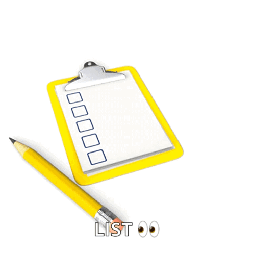 Animated Pen And Paper Checklist GIF