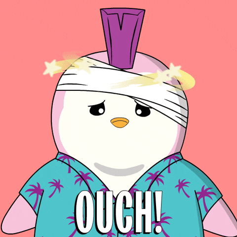 Animated Penguin Brain Freeze Thats Cold GIF