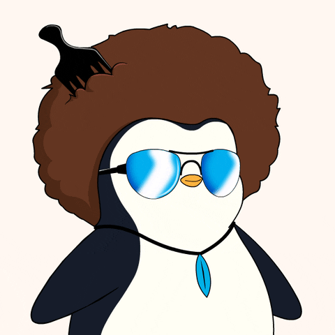 Animated Penguin Cha Ching GIF