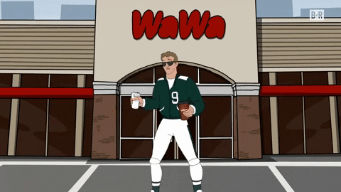 Animated Philadelphia Eagles Nick Foles Drinking GIF