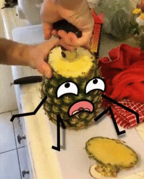 Animated Pineapple Funny Cartoon GIF