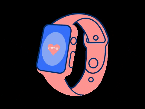 Animated Pink Apple Watch GIF