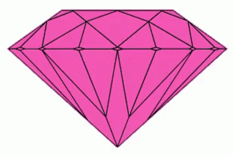 Animated Pink Diamond Flashing GIF