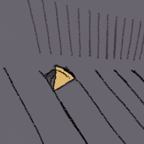 Animated Pizza Rat Rolling Down Stairs GIF