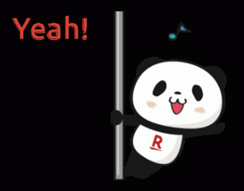 Animated Pole Dancing Panda Yeah GIF