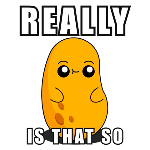 Animated Potato Called Out Really Is That So GIF