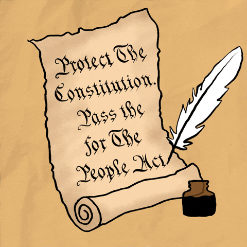 Animated Quill Signs Paper Scroll GIF