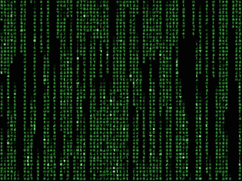 Animated Red Matrix Hacker Screen GIF
