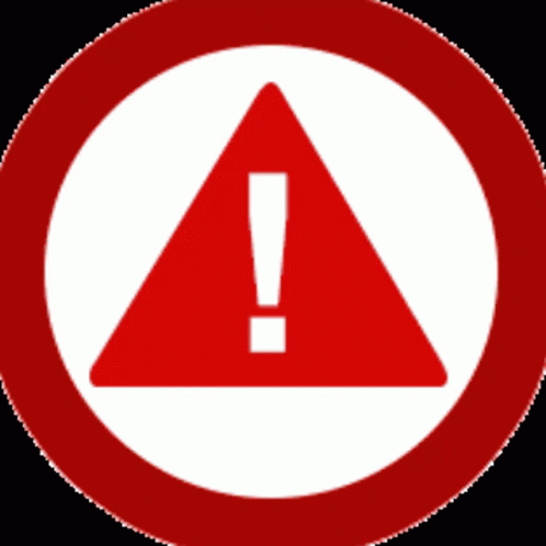 Animated Red Warning Icon GIF