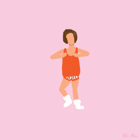 Animated Richard Simmons Workout GIF